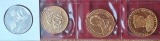 BRD 4x10 Euro Gedenkmünzen unedel