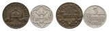 Deutsches Reich; Danzig Pfennnig 1928; Deutsch-Ostafrika Helle...