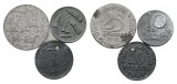 Deutsches Reich; Städtenotgeld, 3 Kleinmünzen