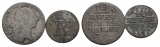 Altdeutschland; 2 Kleinmünzen 1765/1777