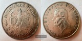 DE Drittes Reich, 2 Reichsmark 1934 175. Geburtstag Schiller F...