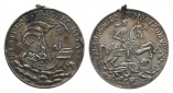 Medaille o.J.; Sankt-Georgs-Medaille; gebrochene Öse; Silber;...