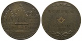 Medaille 1968; Frankfurt Freimauerer Lodge 861; Bronze; 37,16 ...