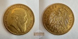 Dt. Reich Baden, 10 Mark 1904 (1902-07) G Frederick I MM-Frank...