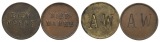 Bayern; Coburg; Bier-Marke; A W; Menzel 4539 (2 Varianten)