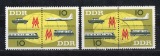 DDR 1963 Mi 976-977 Zd Kompl.-Satz **Postfrisch + Gelaufen/ s....