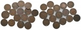 Weimarer Republik; 1 Pfennig und 2 Pfennig, div. Jahrgänge (1...
