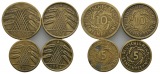 Deutsches Reich; Weimarer Republik; 10 Reichspfennig und 5 Rei...
