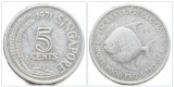 Singapur  5 Cent 1971 FAO - Welternährungsorganisation