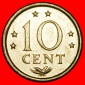 Ⰺ NIEDERLANDE MIT ARUBA (1971-1985):ANTILLEN★10 CENT 1981 ...