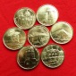Costa Rica 7 x 25 colones 2023 Provinzen  unc