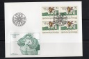 Fürstentum Liechtenstein ETB 500 Jahre Post/ Viererblock FDC/...