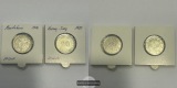 LOT: China / 4x 20 Fen 1914, 3x 2 Jiao 1920 FM-Frankfurt Y#213...