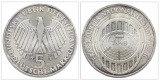Deutschland 5 Mark, 1973 G 125 Jahre Frankfurter Nationalversa...