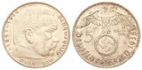 Deutschland: Drittes Reich, 5 Mark 1938 A, 13,8 gr. 900er Silb...