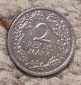 Weimarer Republik 2 Mark 1925 E, Silber, Buchstabe E ist selten