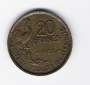 Frankreich 20 Francs Al-Bro 1952   Schön Nr.222