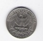 USA 1/4 Dollar K/K-N plattiert 1987 Schön Nr.55a
