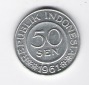 Indonesien 50 Sen Al 1961   Schön Nr.9