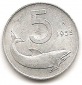 Italien 5 Lira 1955 #270