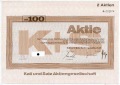 Kali und Salz AG Sammel-Aktien-Zertifikat DM 100,- Im Unterdruck Firmensigne