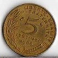 - Frankreich 5 Centimes 1966 -