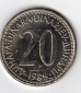 - Jugoslawien 20 Dinara 1986 -