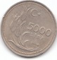5000 Lira Türkei 1994 (A435)