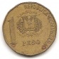 Dominikanische Rapublik 1 Peso 1991  #309