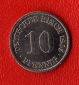 Kaiserreich 10 Pfennig 1905 -D- Jaeger 13. ss-vz