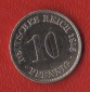 Kaiserreich 10 Pfennig 1915 -D- Jaeger 13. ss-vz