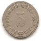 DR 5 Pfennig 1891 A #393