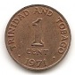 Trinidad and Tobago 1 Cent 1971 #421