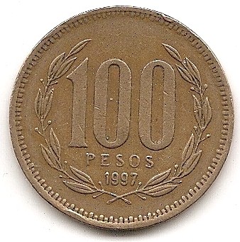  Chile 100 Pesos 1997 #469   