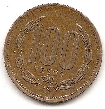  Chile 100 Pesos 1998 #469   