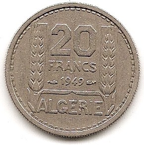  Algerien 20 Francs 1949 #470   