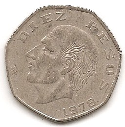 Mexico 10 Pesos 1978 #491   