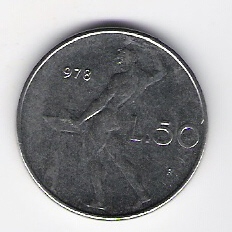  Italien 50 Lire 1978 St  Schön Nr.95 (D5/10)   