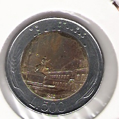  Italien 500 Lire 1985 St    Schön Nr.110   
