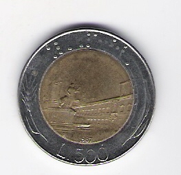  Italien 500 Lire 1987 St    Schön Nr.110 (D2/299)   