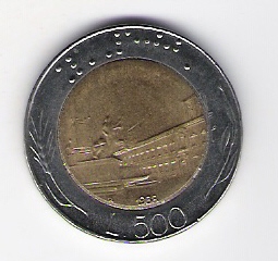  Italien 500 Lire 1988 St    Schön Nr.110   