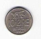  Norwegen 10 Öre 1968 K-N     Schön Nr.59/2.(D6/149)   
