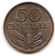  Portugal 50 Centavos 1974 #497   