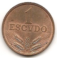  Portugal 1 Escudo 1973 #497   