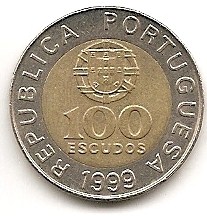  Portugal 100 Escudos 1999 #497   