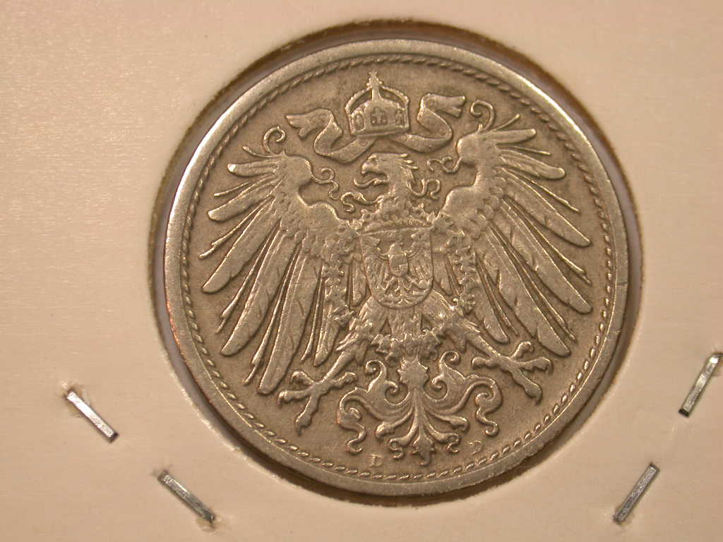  11004 Kaiserreich  10 Pfennig 1907 D  in besser  anschauen   