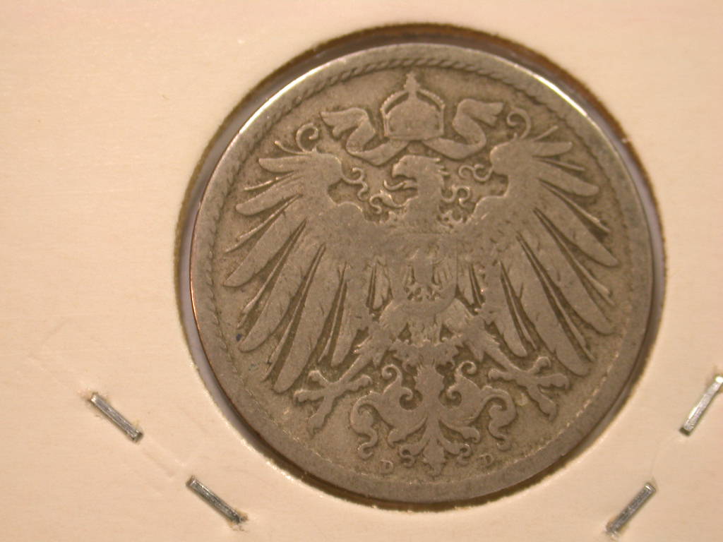 11004 Kaiserreich  10 Pfennig 1896 D  in besser  anschauen   
