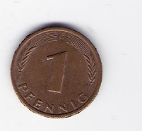 Deutschland  1 Pfennig J.380 1979 G siehe Bild