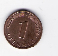 Deutschland  1 Pfennig J.380 1982 G siehe Bild