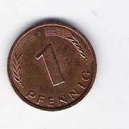 Deutschland  1 Pfennig J.380 1983 J siehe Bild